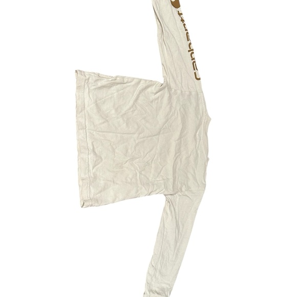 CARHARTT Toddler Boys 3T Cream Color long sleeve w/ front pocket - Picture 2 of 5